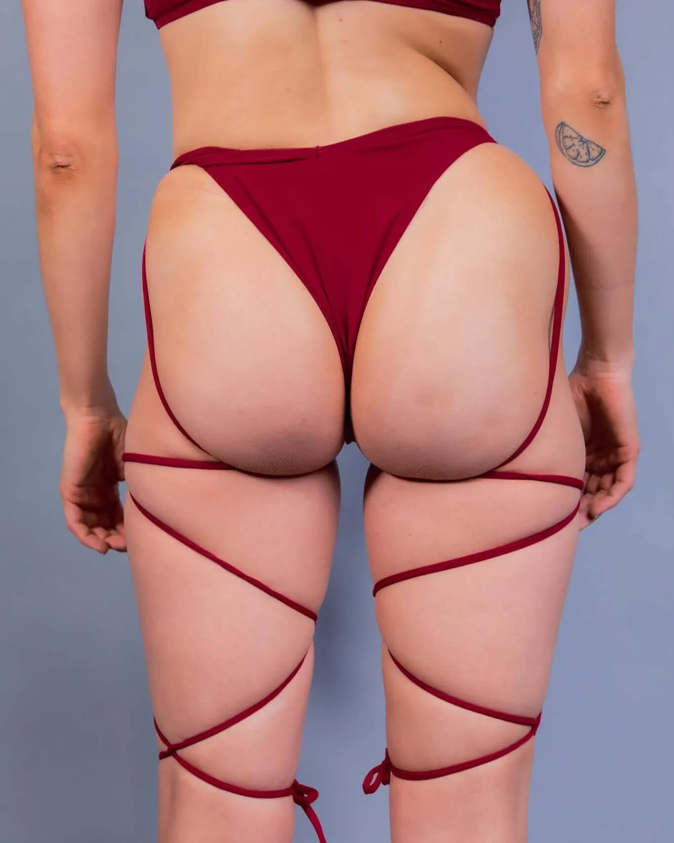 Scarlet Strappy High Hip Bottoms