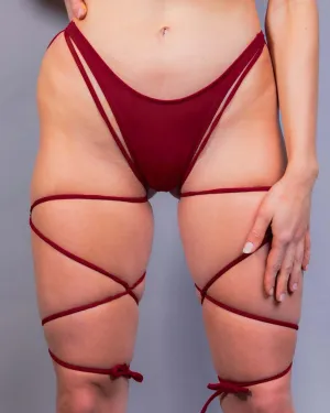 Scarlet Strappy High Hip Bottoms