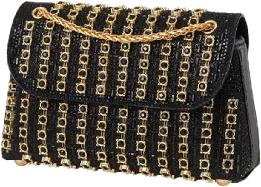 Sparkly Rhinestone Evening Bag for Women, Magnetic Closure Crossbody Shoulder Purse for Wedding Party Prom Dinner Clutch