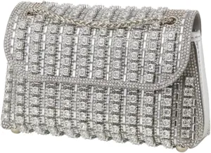 Sparkly Rhinestone Evening Bag for Women, Magnetic Closure Crossbody Shoulder Purse for Wedding Party Prom Dinner Clutch