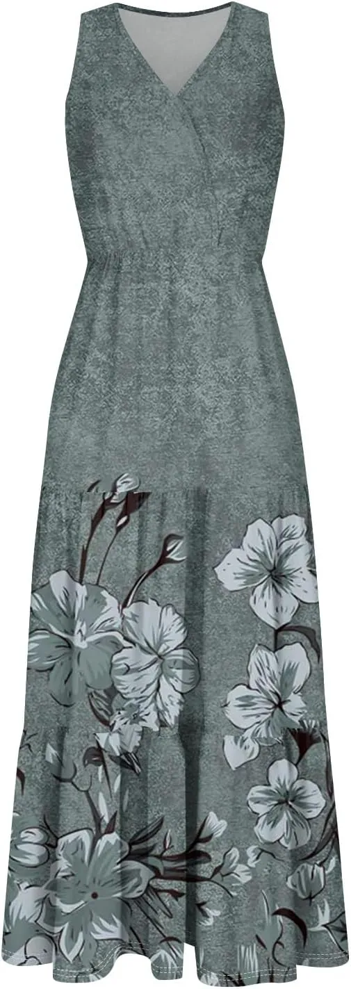 Spring Dresses for Women 2025 Floral Print Dresses for Women 2025 Casual Boho Flowy Patchwork