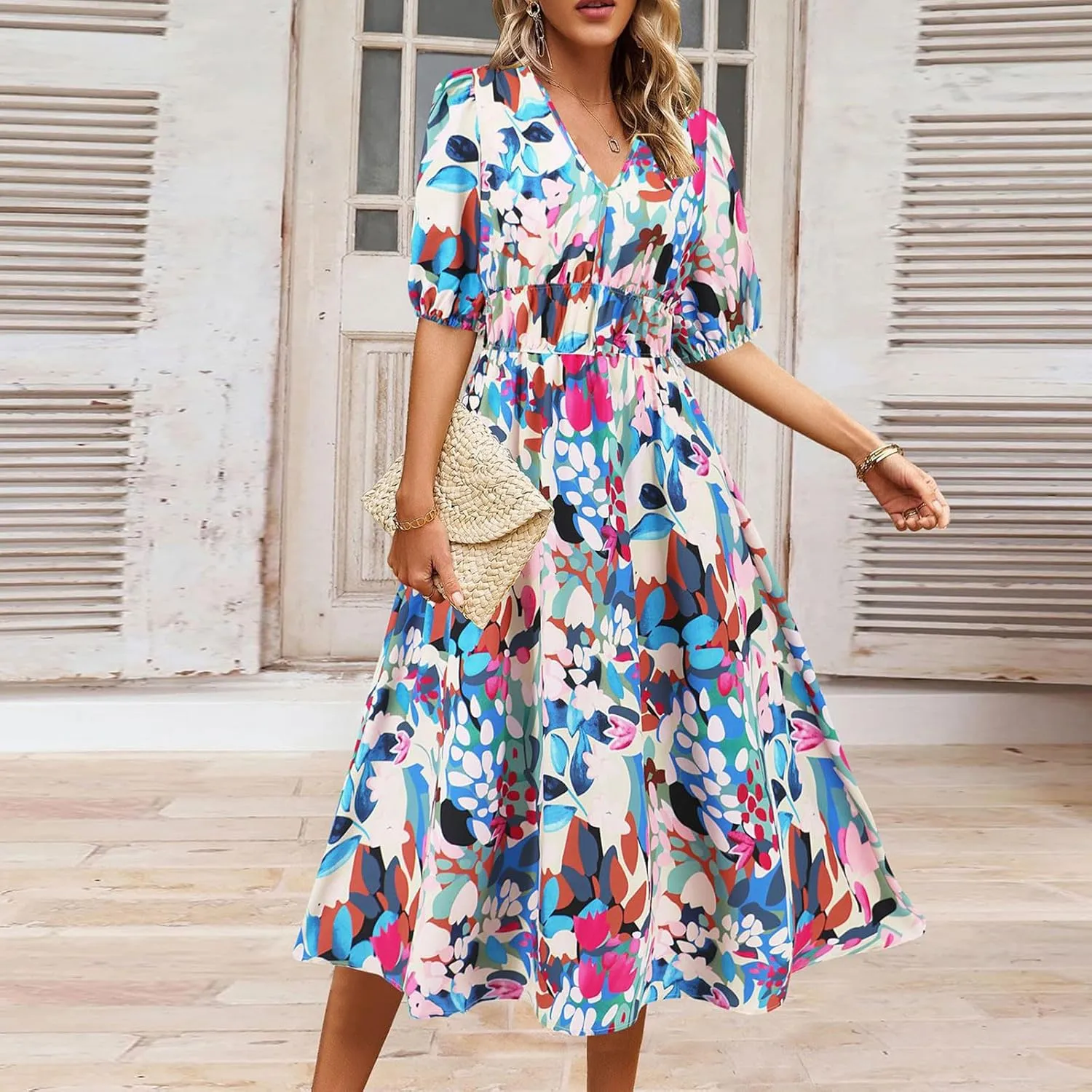 Spring Dresses for Women 2025 Sexy Boho Dresses for Women 2025 Womens Dress Swing Puff