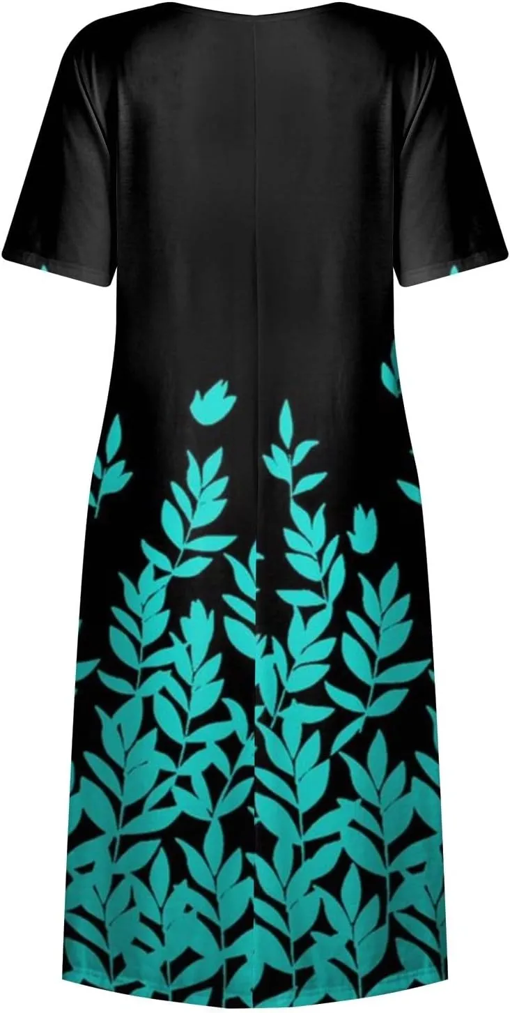 Spring Dresses for Women 2025 Womens Summer Dresses Casual Floral Print Dresses for Women Boho