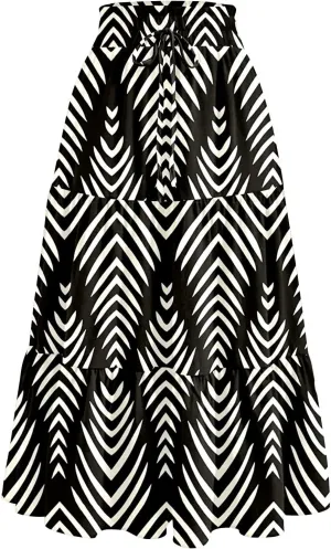 Summer Dresses for Women 2025 Vacation Boho Floral Tiered Maxi Skirt Dressy A Line Drawstring Flowy Ruffle Dresses