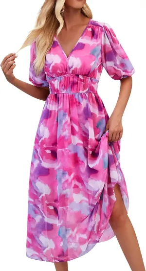 Summer Dresses for Women 2025 Womens Dresses for Wedding Guest Floral Print Spring Summer Casual