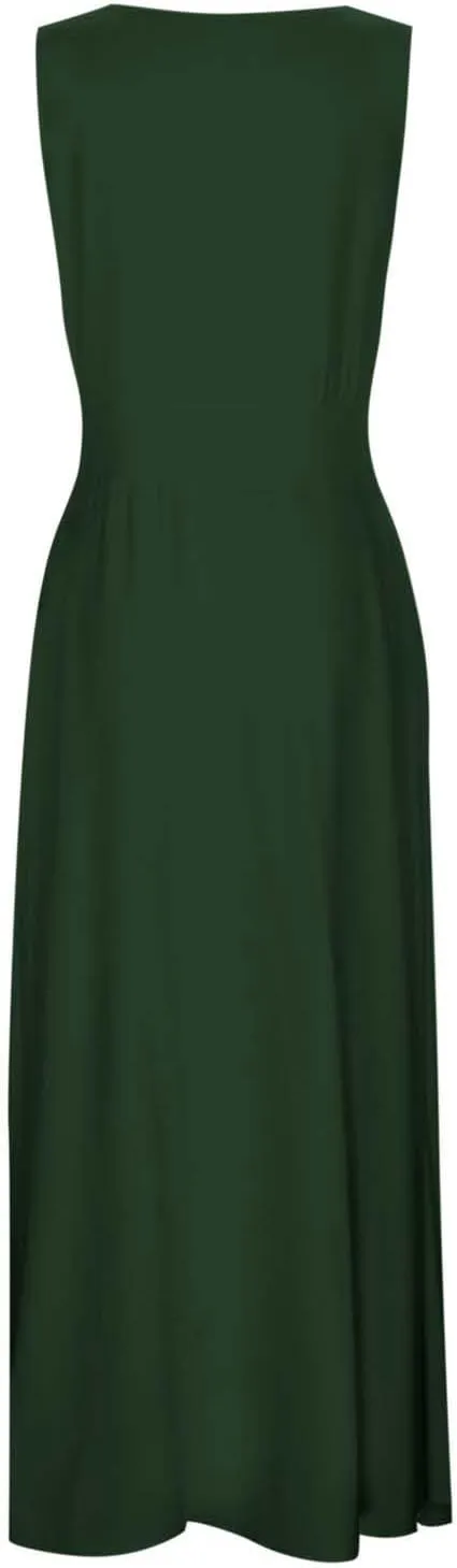 Sundresses for Women,2025 Summer Sleeveless Tank Long Dress Floral V Neck Maxi Dress Plus Size Flowy Midi Dresses