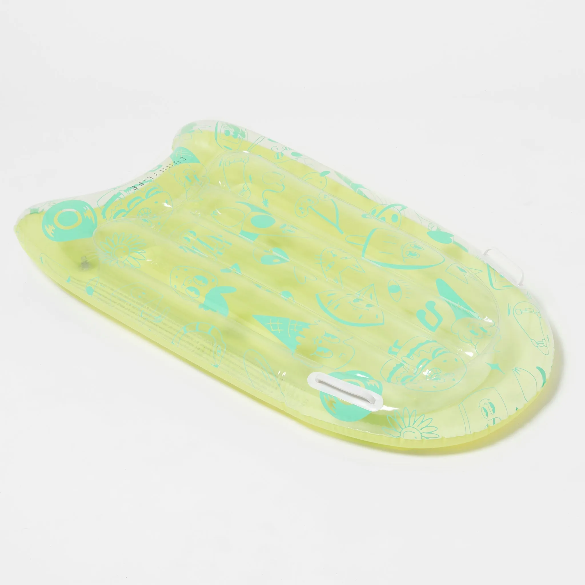 SUNNYLiFE Inflatable Boogie Board The Sea Kids Blue-Lime