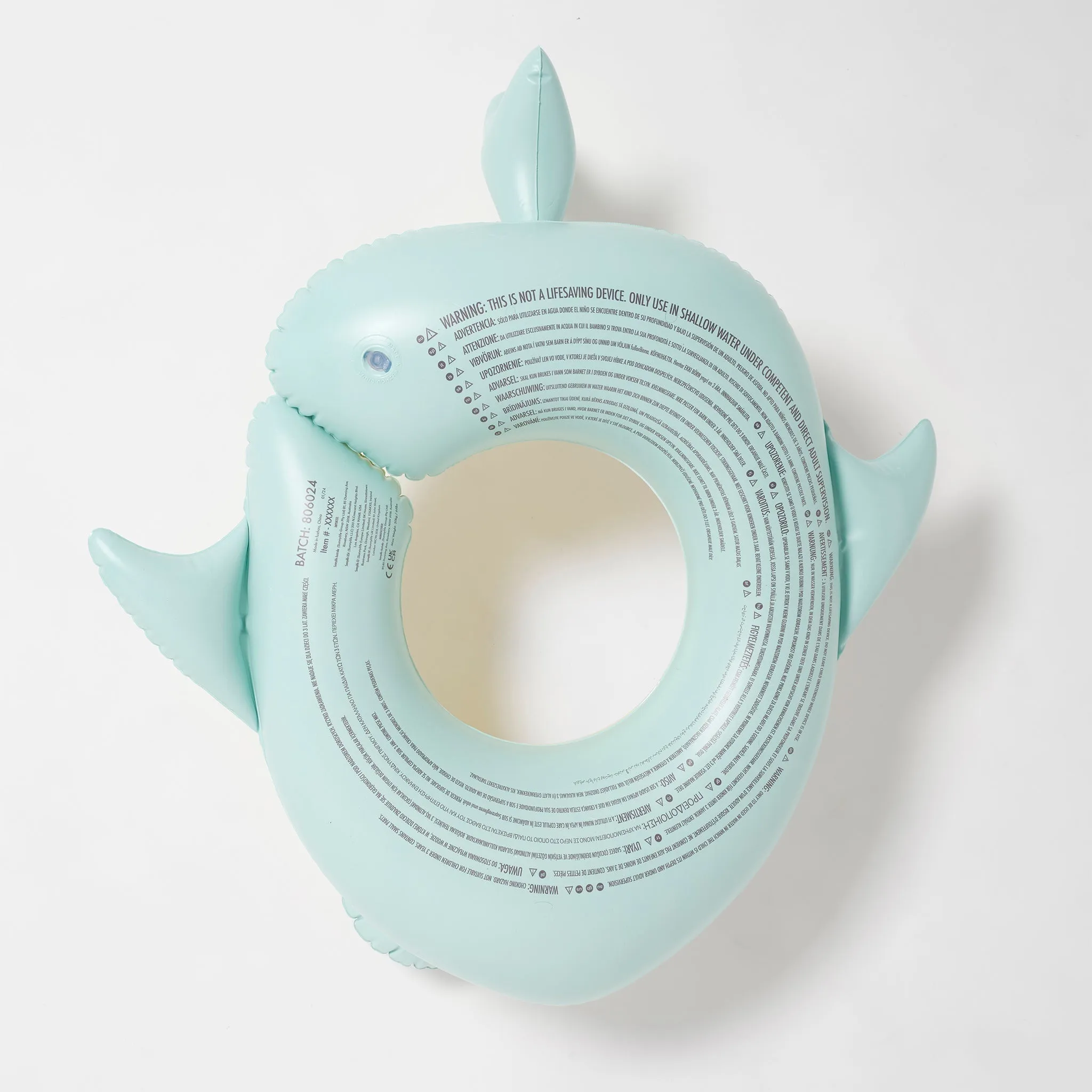 SUNNYLiFE Kids Pool Ring Salty The Shark Multi
