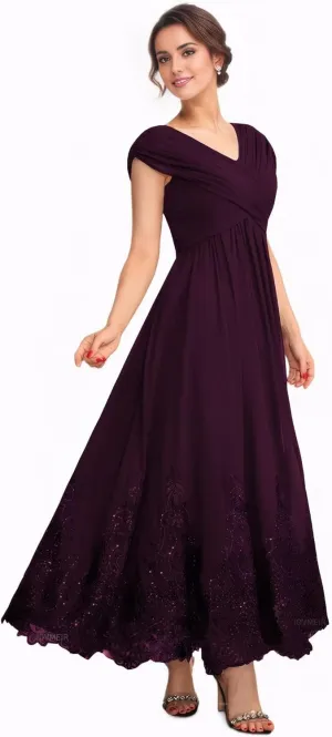 Tea Length Mother of The Bride Dresses for Wedding 2025 Lace Wedding Dress Chiffon Formal Evening Dresses for Women