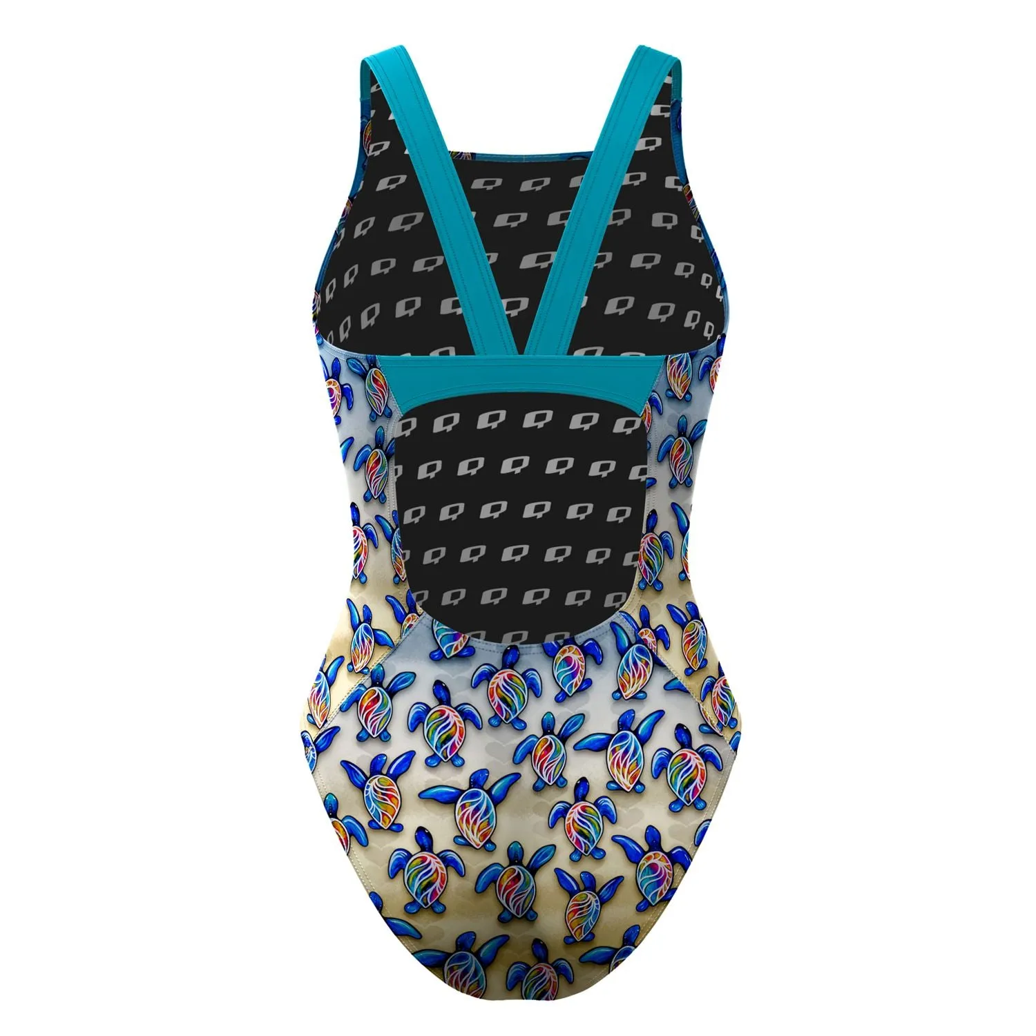 Turtle Trot Classic Strap Swimsuit