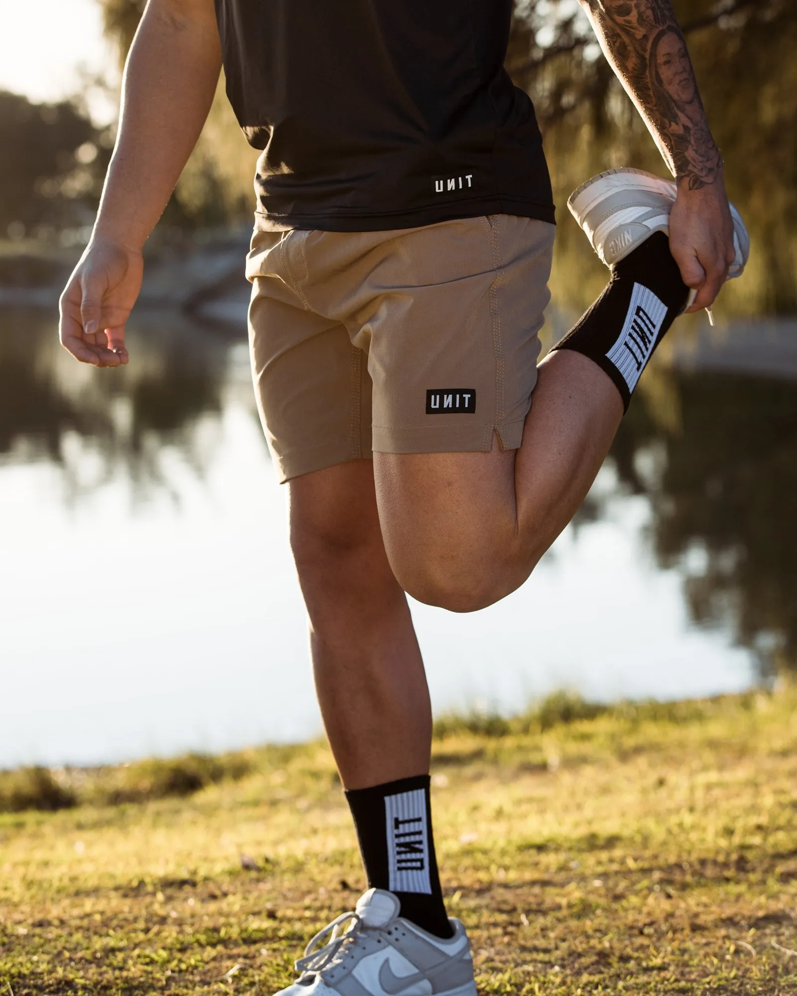 UNIT Block Men's Elastic Stretch 16" Shorts