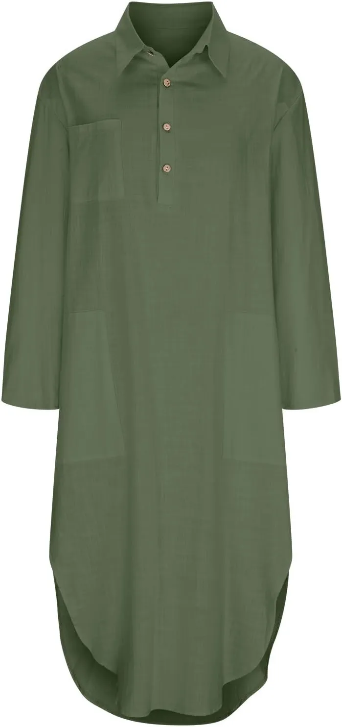 Women Lightweight Shirt Dresses Button Down Split Cover Up Dress Summer Beach Cotton Linen Sundress 2025 Trendy