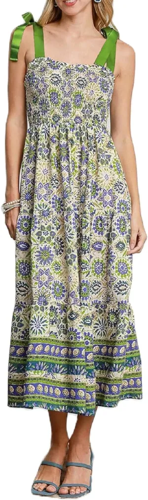 Women Y2K Tie Shoulder Maxi Dress Boho Floral Flowy Tiered Long Dress Ruffle Backless Sundress Summer Beach Dresses