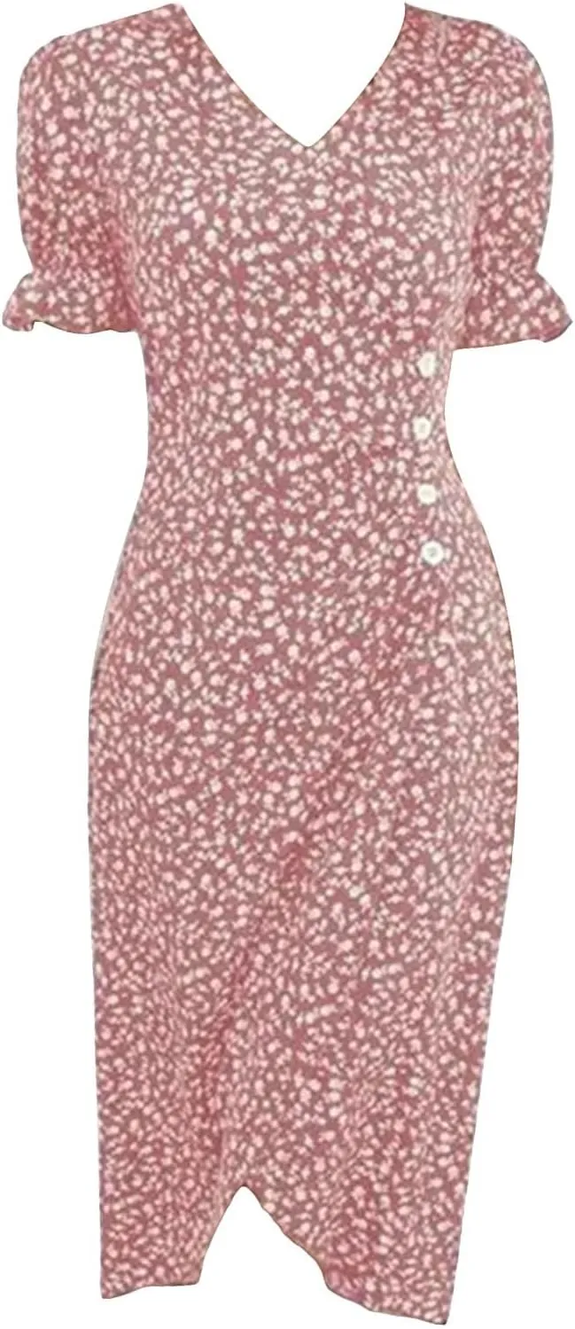 Womens 2025 Summer Dresses Floral Eyelet White Petite Sundresses Spring Midi Floral Maxi Church Work Vacation Dresses
