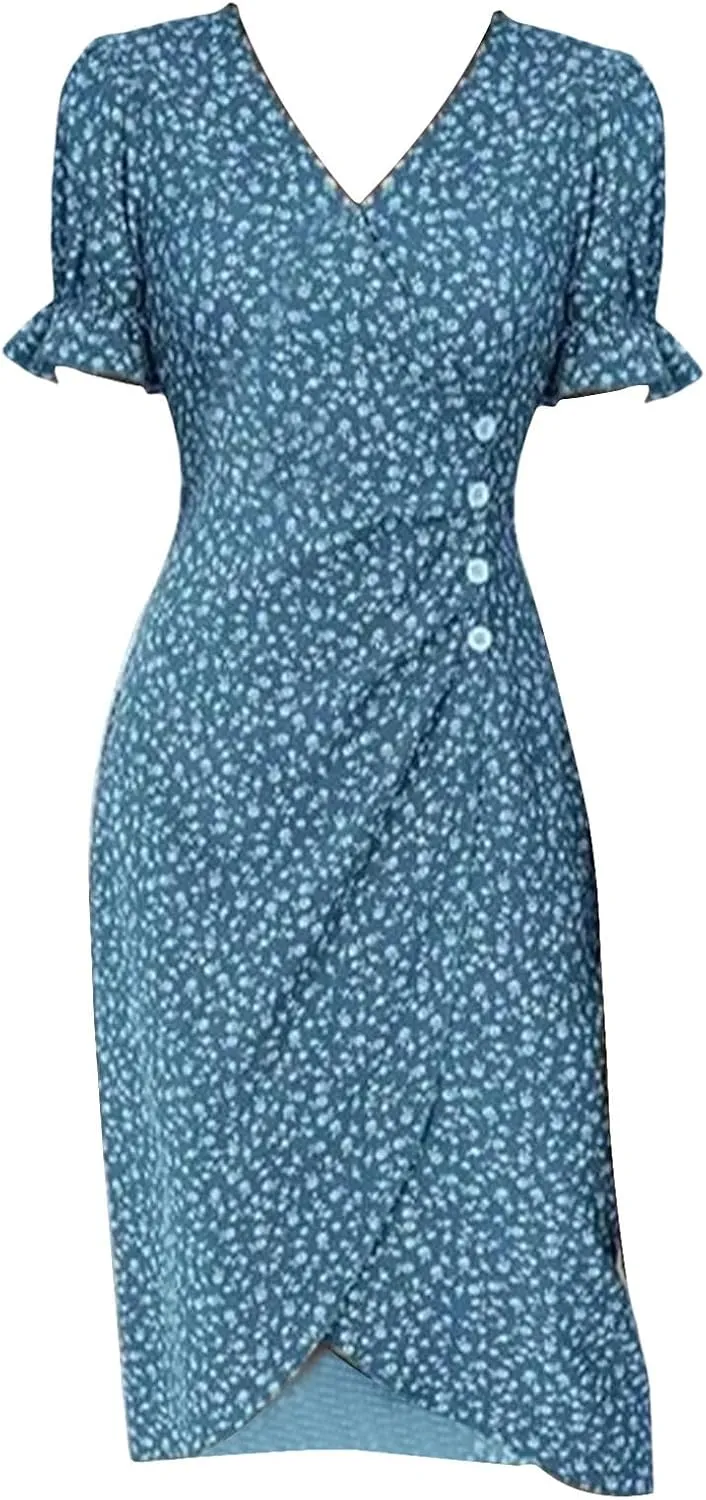 Womens 2025 Summer Dresses Floral Eyelet White Petite Sundresses Spring Midi Floral Maxi Church Work Vacation Dresses