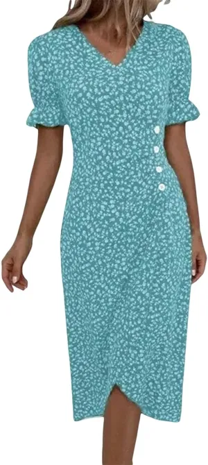 Womens 2025 Summer Dresses Floral Eyelet White Petite Sundresses Spring Midi Floral Maxi Church Work Vacation Dresses