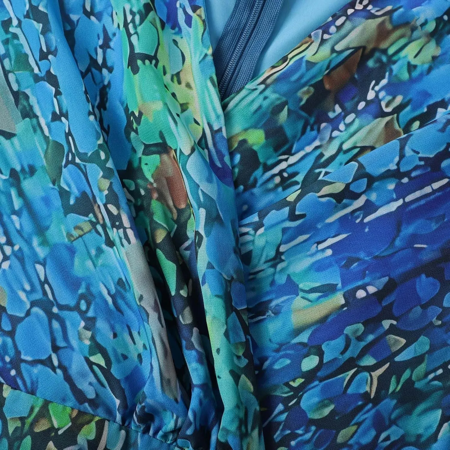 Womens Boho Floral Printed Chiffon Dresses 2025 Elegant V Neck Short Sleeve Belted Summer Wedding Prom Midi Dress