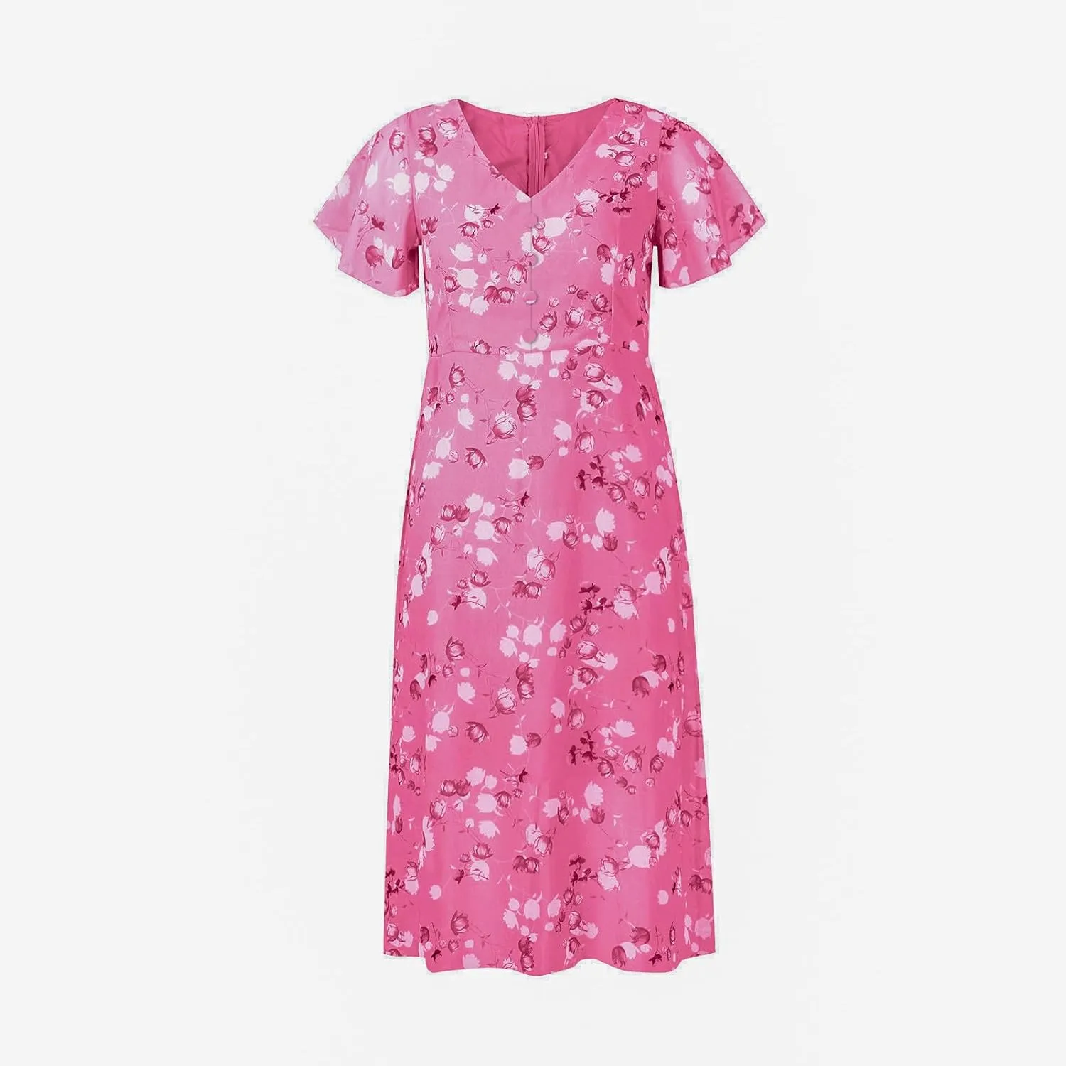 Womens Dresses Spring Summer Swing Casual Fitted Maxi Dresses for Women 2025 Ruffle Short Sleeve