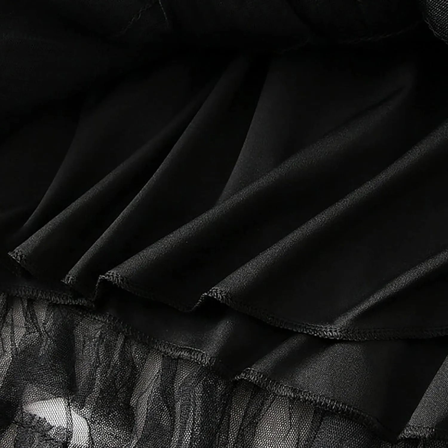 Women's Pleated A-Lined Skirts 2024 Summer Versatile High Waisted Midi Skirt Multi-Layer Puffer Flared Cake Skirt