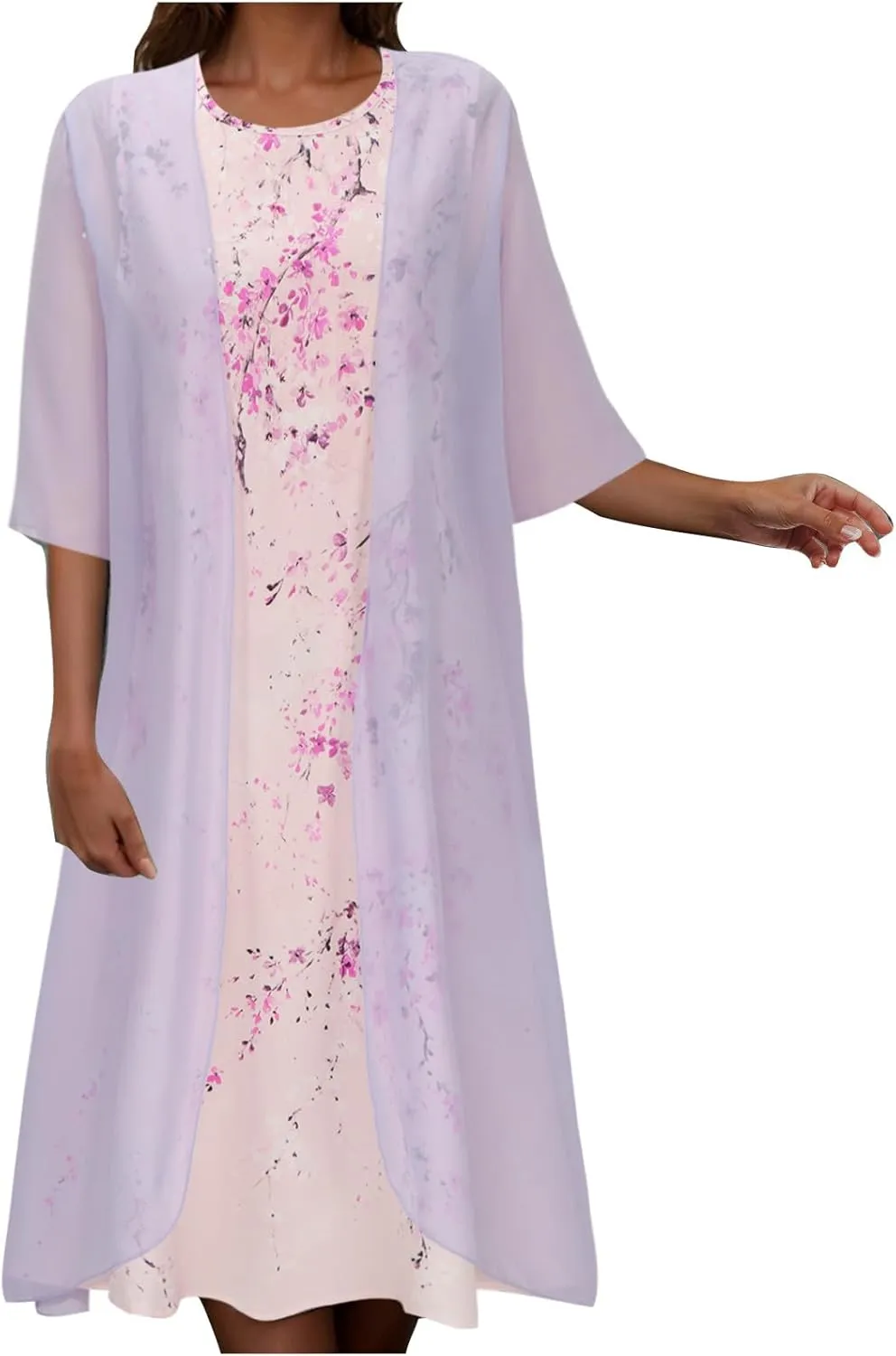 Womens Summer Dresses Cardigan Lightweight Dress Elegant Gauze Casual Dressy Clothes Plus Size Formal Long Sundress