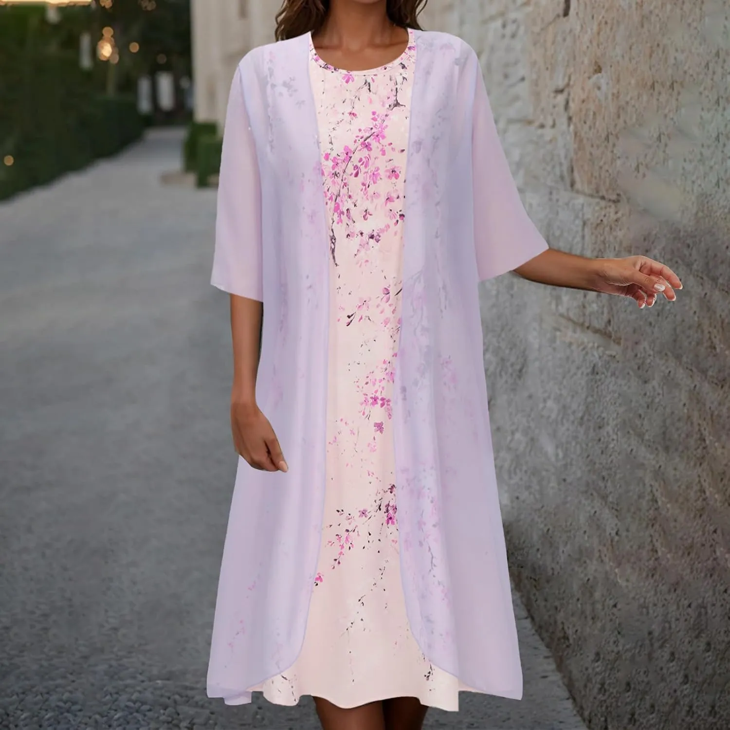 Womens Summer Dresses Cardigan Lightweight Dress Elegant Gauze Casual Dressy Clothes Plus Size Formal Long Sundress