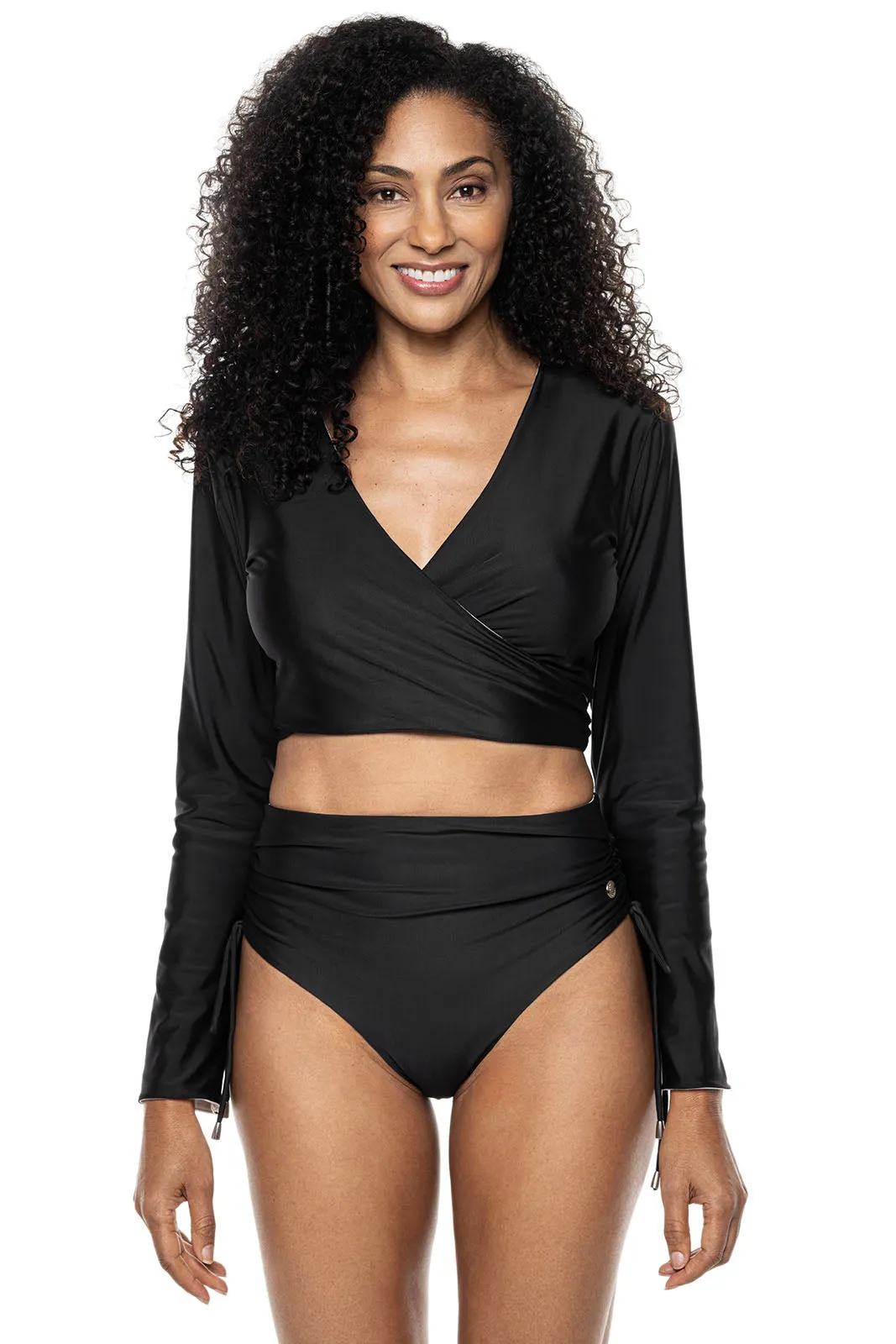 Women's Sunny Isles Reversible Wrap Shrug  |  White/Black Reversible