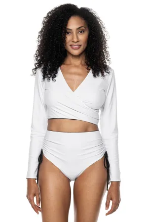 Women's Sunny Isles Reversible Wrap Shrug  |  White/Black Reversible
